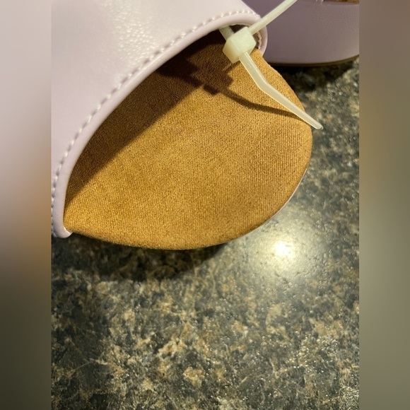 🌟HP🌟 LILAC LAVENDER Chunky Heel Mules Clogs Platform Summer Spring Picnic 90s - Picture 7 of 16